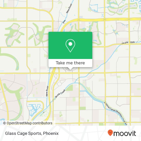 Mapa de Glass Cage Sports, 7700 W Arrowhead Towne Ctr Glendale, AZ 85308