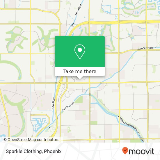 Mapa de Sparkle Clothing, 7700 W Arrowhead Towne Ctr Glendale, AZ 85308