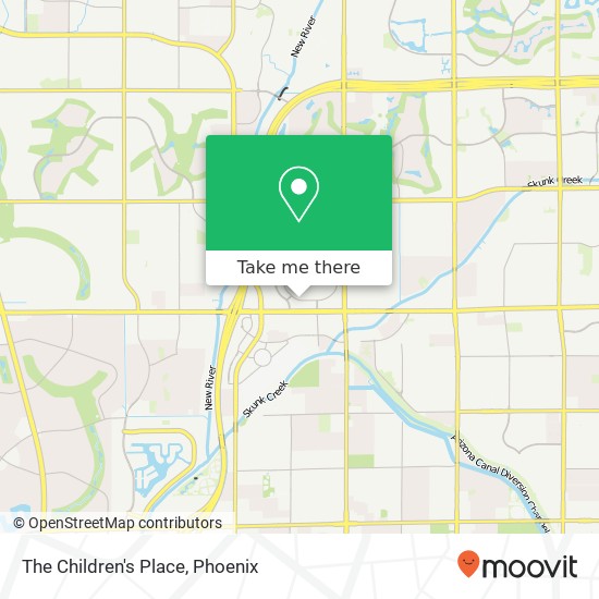 Mapa de The Children's Place, 7770 W Arrowhead Towne Ctr Glendale, AZ 85308