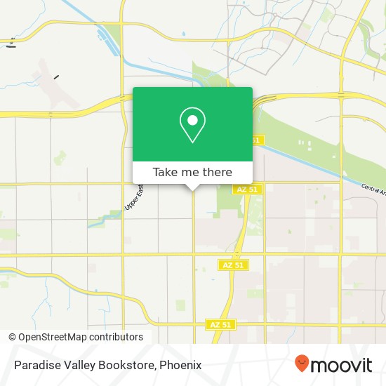 Mapa de Paradise Valley Bookstore