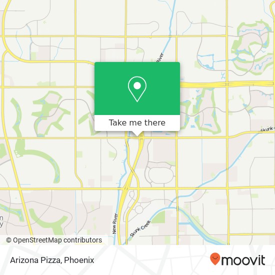 Mapa de Arizona Pizza, 8110 W Union Hills Dr Glendale, AZ 85308