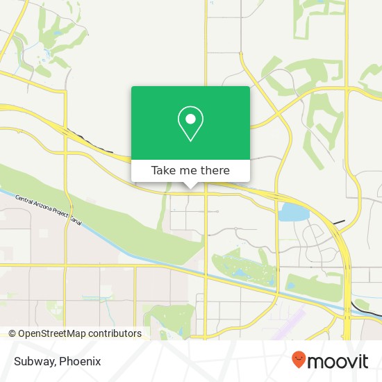 Mapa de Subway, 7000 E Mayo Blvd Phoenix, AZ 85054