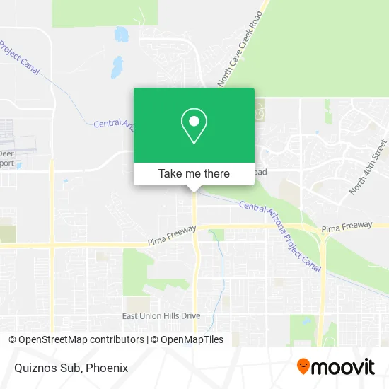 Quiznos Sub map
