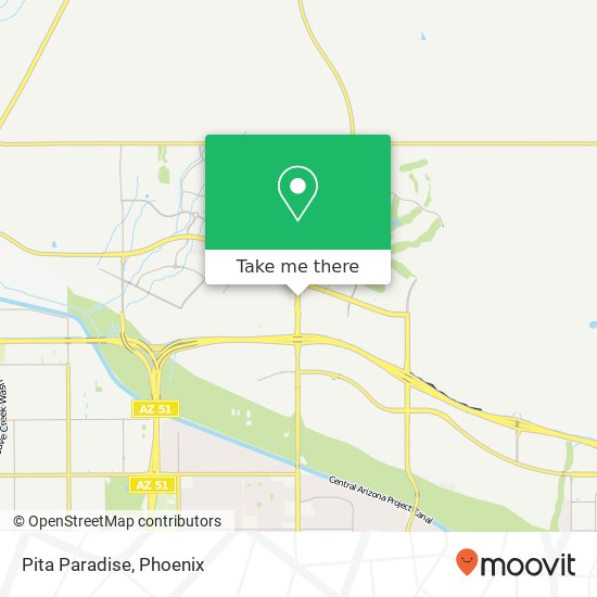Mapa de Pita Paradise, 21001 N Tatum Blvd Phoenix, AZ 85050
