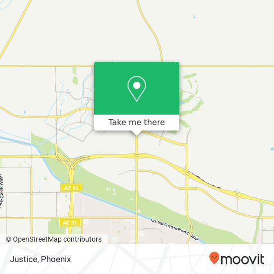 Mapa de Justice, 21001 N Tatum Blvd Phoenix, AZ 85050