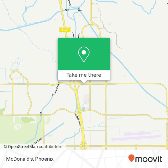 Mapa de McDonald's, 2501 W Happy Valley Rd Phoenix, AZ 85085