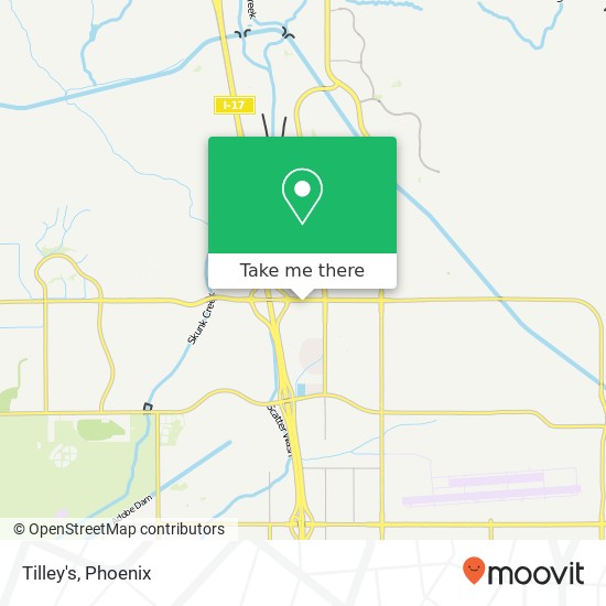 Mapa de Tilley's, 2501 W Happy Valley Rd Phoenix, AZ 85085