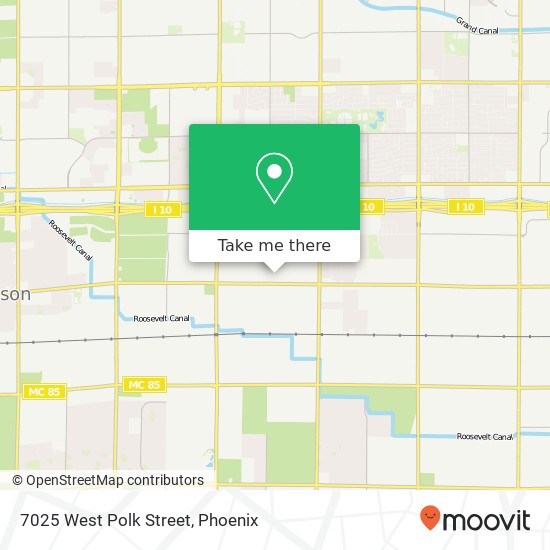 7025 West Polk Street map