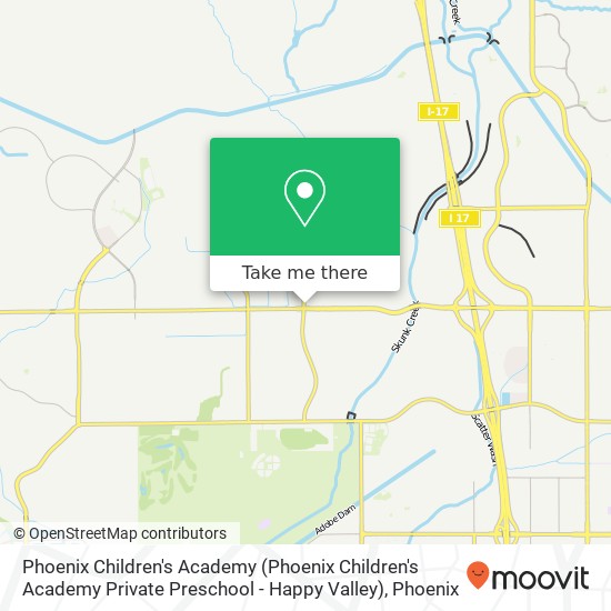 Phoenix Children's Academy (Phoenix Children's Academy Private Preschool - Happy Valley) map