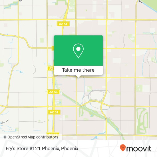 Fry's Store #121 Phoenix map