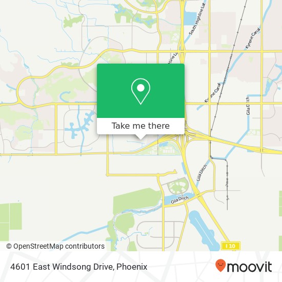 Mapa de 4601 East Windsong Drive