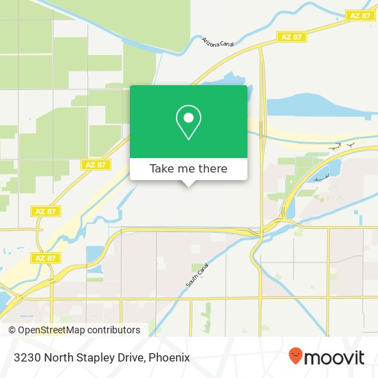 3230 North Stapley Drive map
