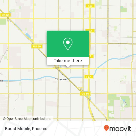 Mapa de Boost Mobile