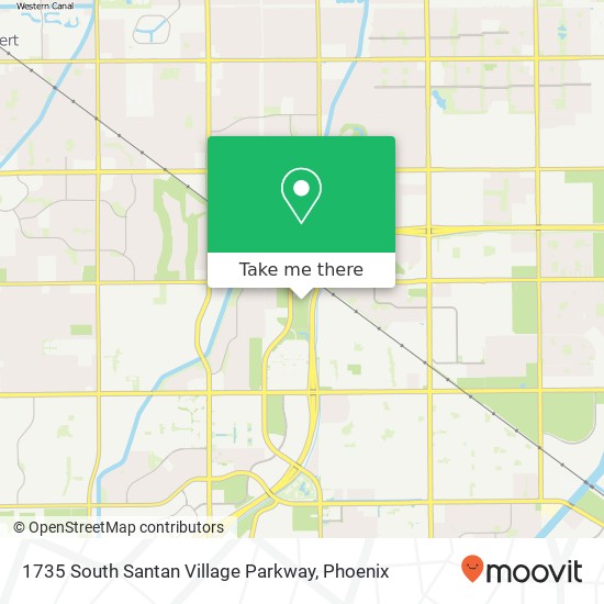 1735 South Santan Village Parkway map