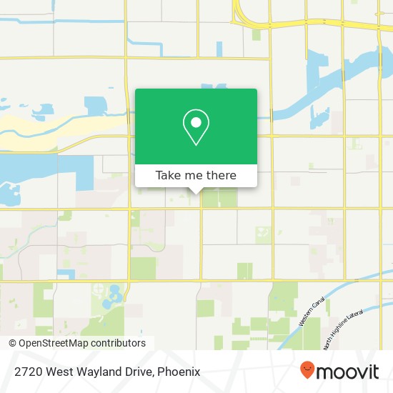 Mapa de 2720 West Wayland Drive