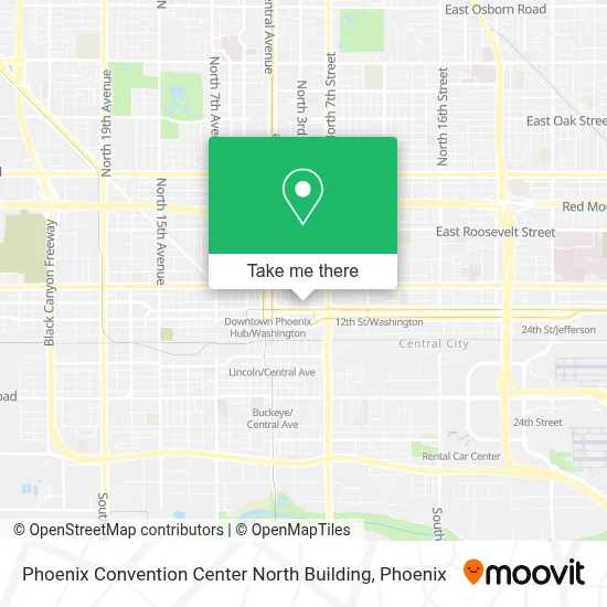 Phoenix Convention Center North Building map