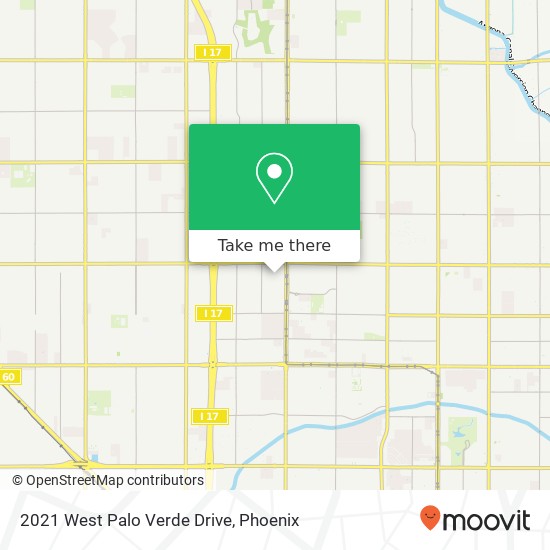 2021 West Palo Verde Drive map