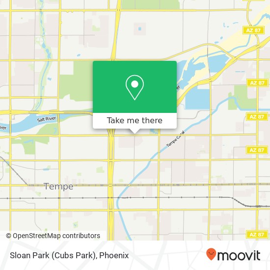 Sloan Park (Cubs Park) map