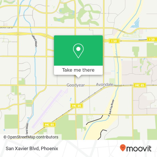 San Xavier Blvd map