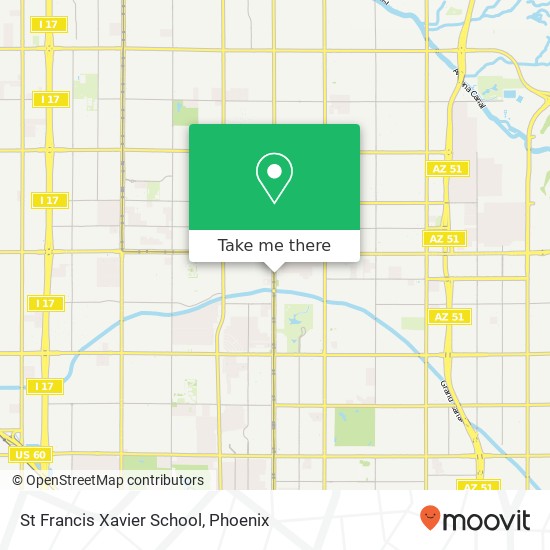 St Francis Xavier School map