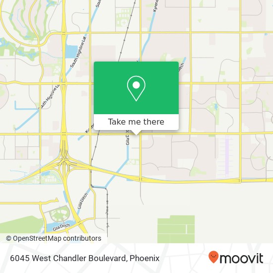 6045 West Chandler Boulevard map