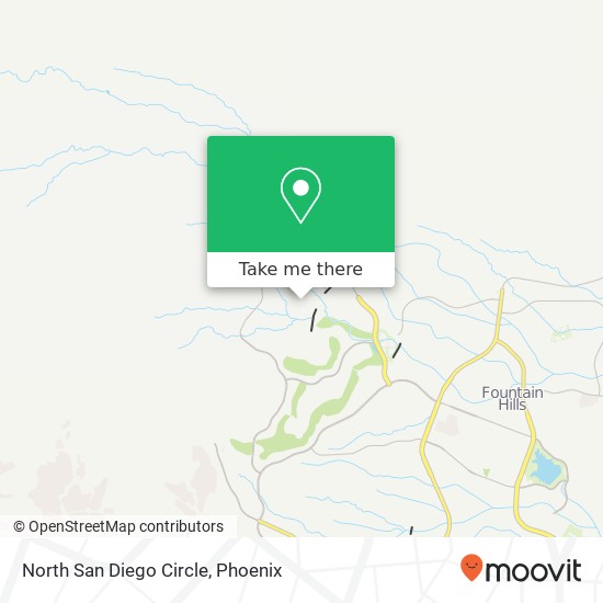Mapa de North San Diego Circle
