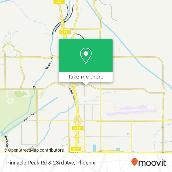 Pinnacle Peak Rd & 23rd Ave map