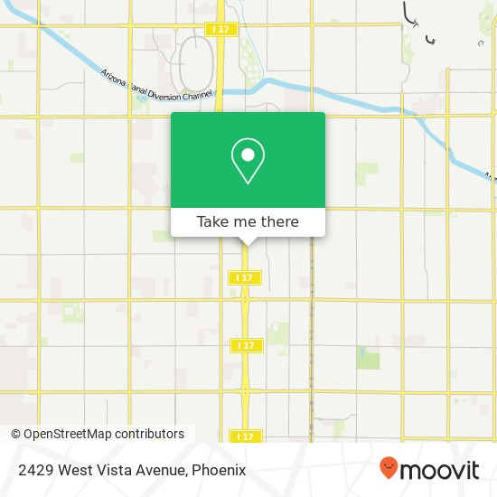 Mapa de 2429 West Vista Avenue