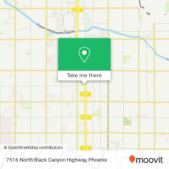 Mapa de 7516 North Black Canyon Highway