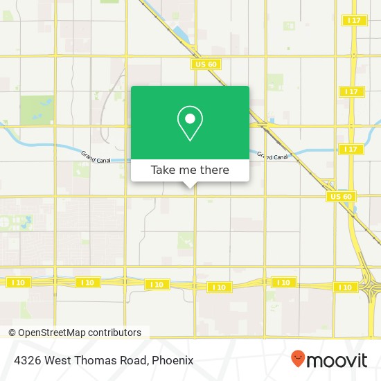 Mapa de 4326 West Thomas Road