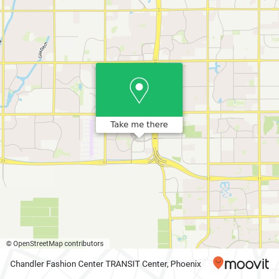 Chandler Fashion Center TRANSIT Center map