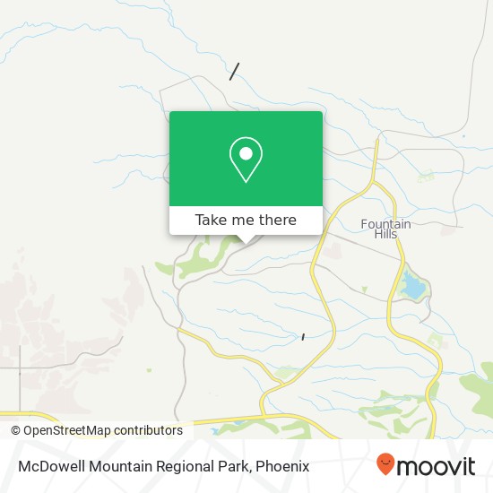 Mapa de McDowell Mountain Regional Park