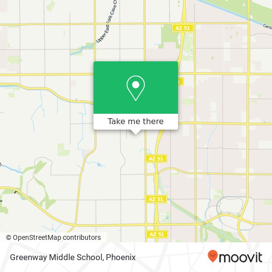 Mapa de Greenway Middle School