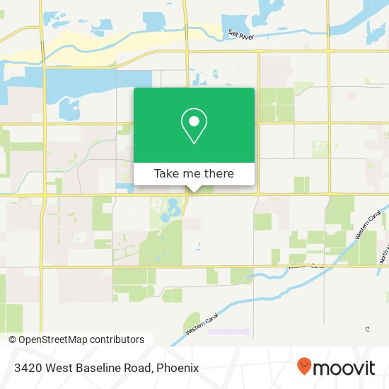 3420 West Baseline Road map