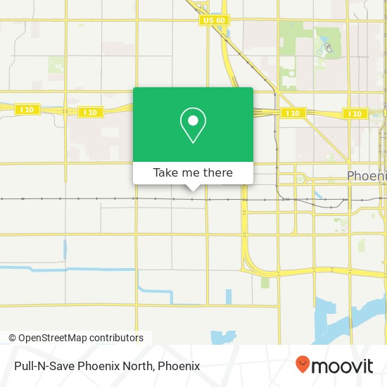 Mapa de Pull-N-Save Phoenix North