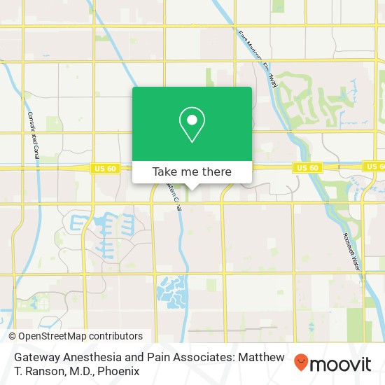 Mapa de Gateway Anesthesia and Pain Associates: Matthew T. Ranson, M.D.