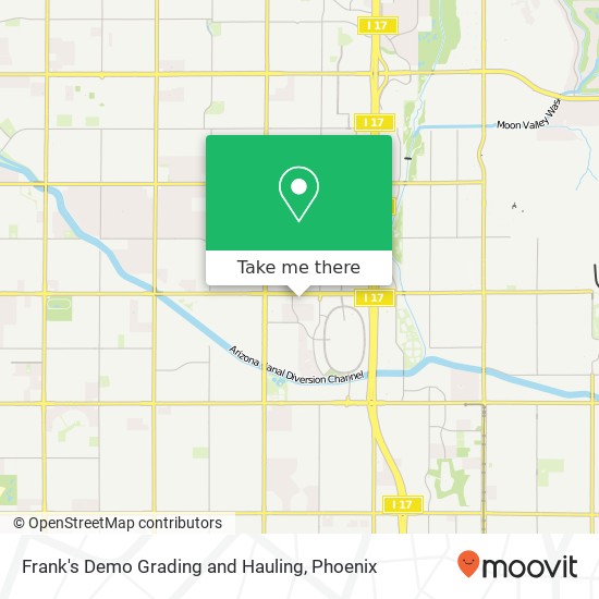 Frank's Demo Grading and Hauling map