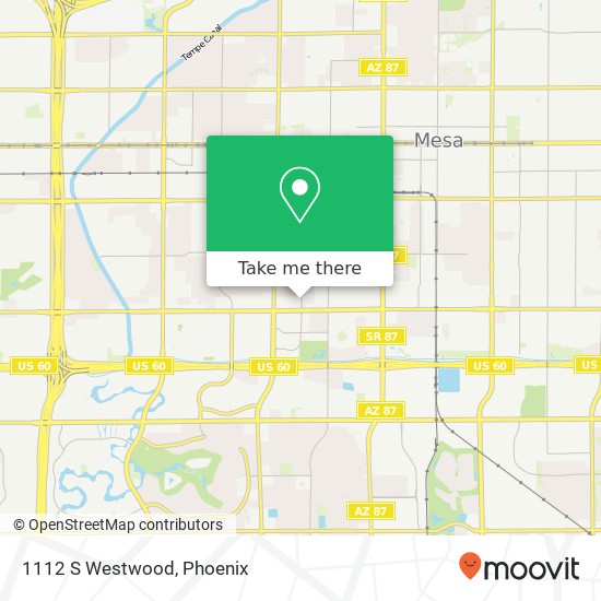 1112 S Westwood map