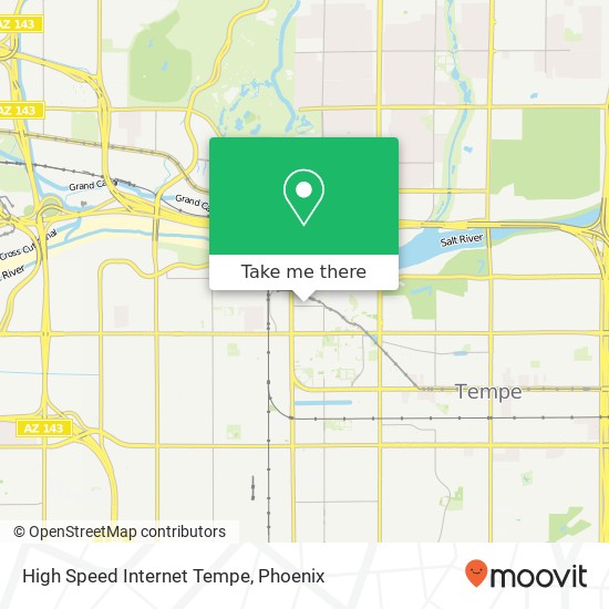 High Speed Internet Tempe map