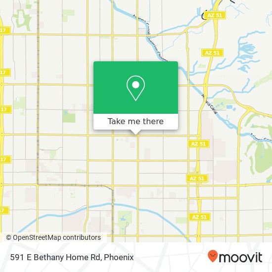 591 E Bethany Home Rd map