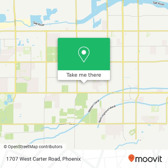 Mapa de 1707 West Carter Road