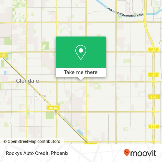 Rockys Auto Credit map