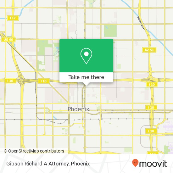 Gibson Richard A Attorney map