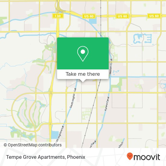 Tempe Grove Apartments map