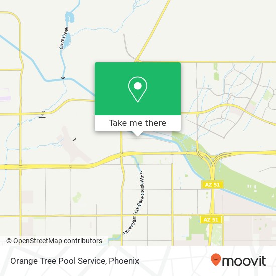 Orange Tree Pool Service map