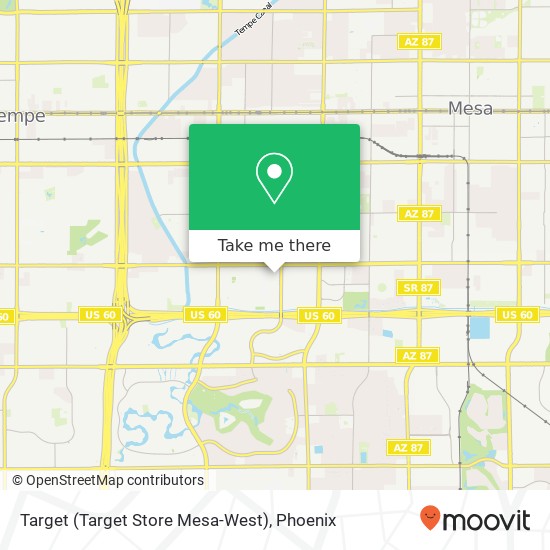 Target (Target Store Mesa-West) map