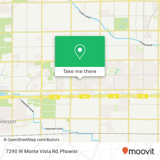 7290 W Monte Vista Rd map