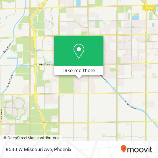Mapa de 8530 W Missouri Ave