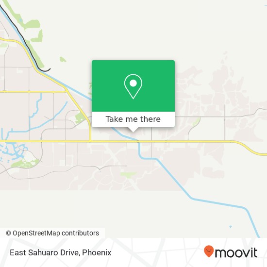 Mapa de East Sahuaro Drive