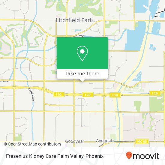 Fresenius Kidney Care Palm Valley map